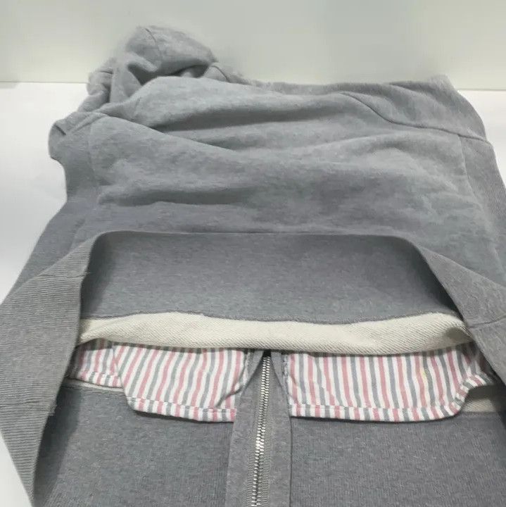 Thom Browne Thom Browne Classic Grey Hooded Sweatshirt Size US L / EU 52-54 / 3 - 15 Thumbnail