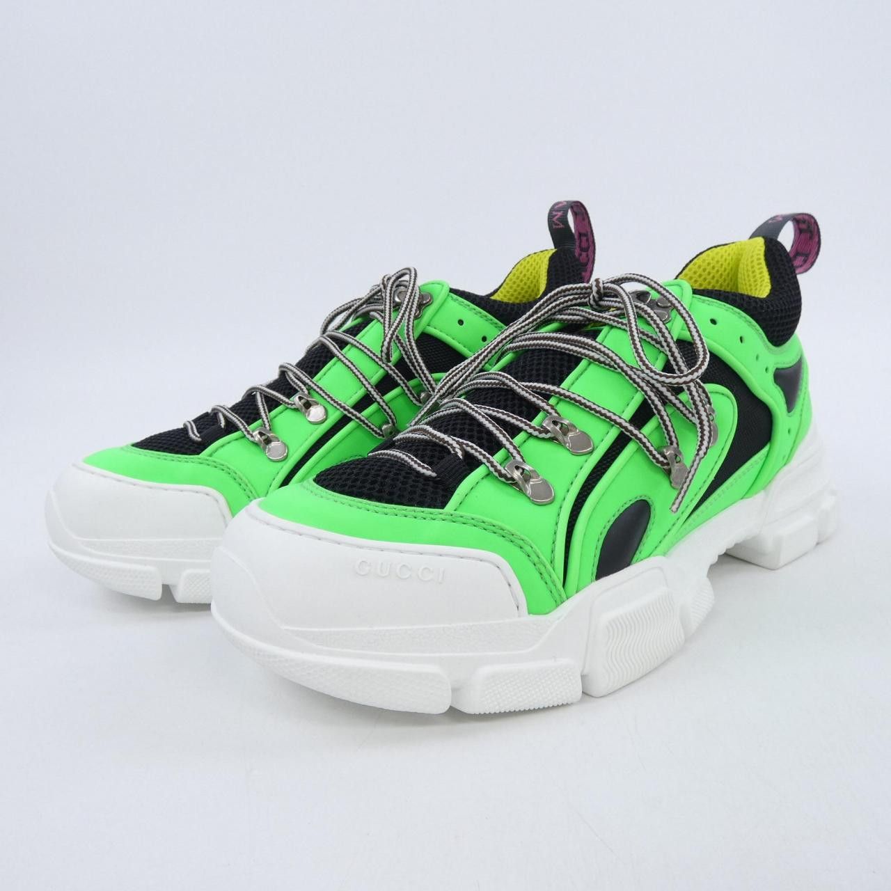 Gucci Gucci Gucci Ace Sneaker Leather Shoes 543162 97Y20 3566 DUTY FREE for USA Size ONE SIZE - 3 Thumbnail