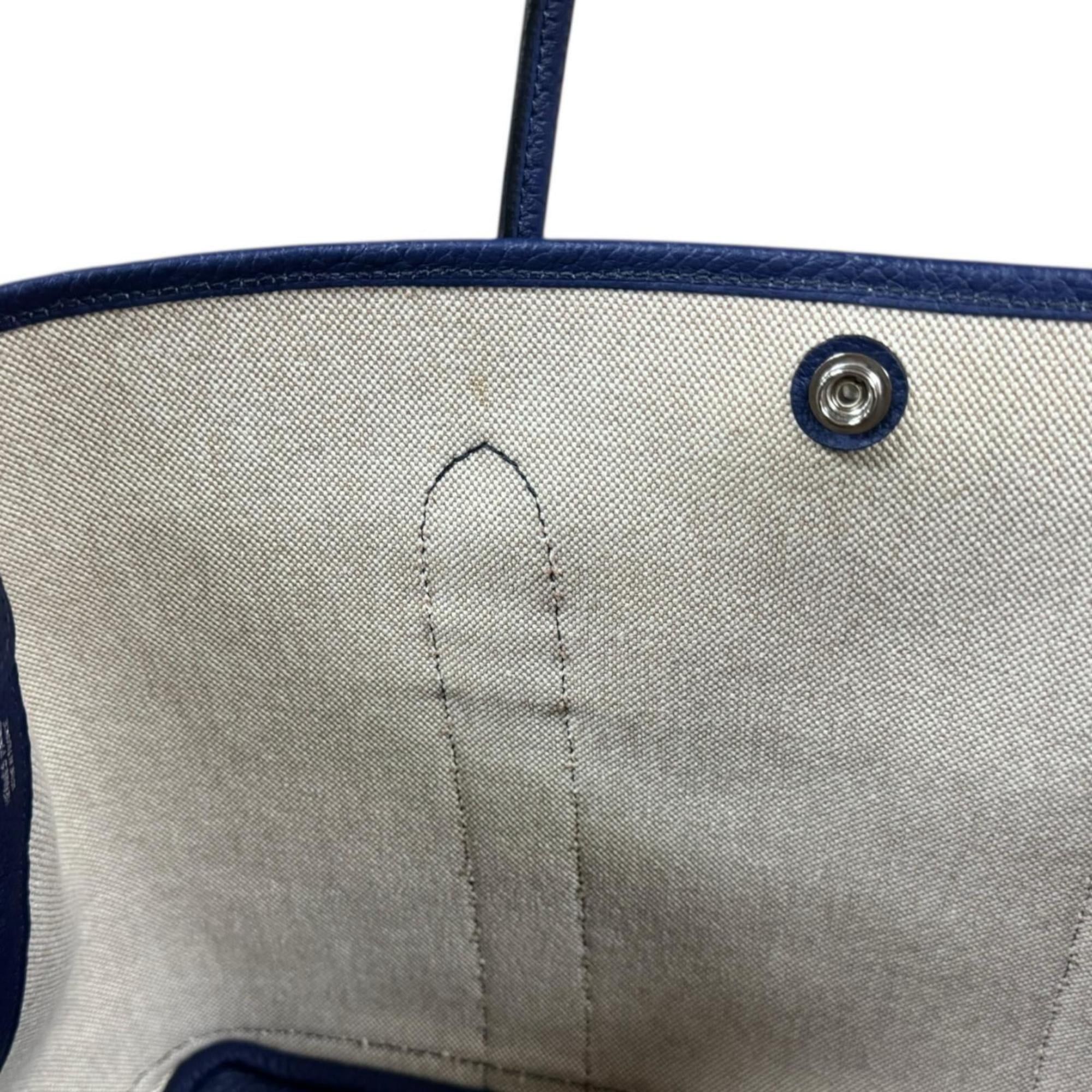 Hermes Hermes Hermès Sea, Surf and Fun Garden Party Pocket PM Shoulder Bag, Toile H Blue, Women's, Pre-owned, 2-Way Size ONE SIZE - 7 Thumbnail