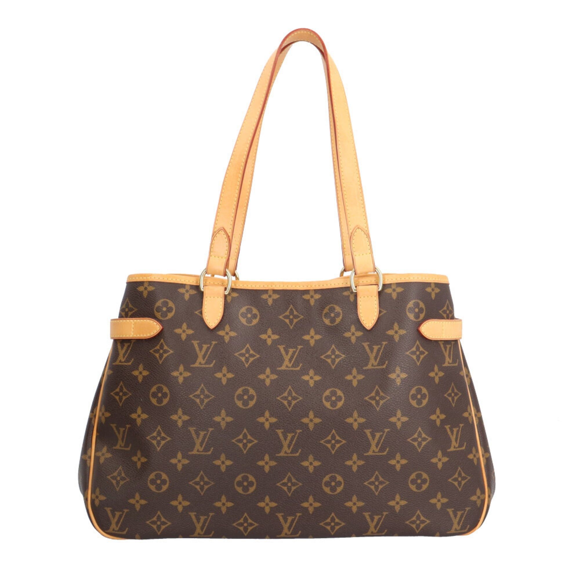 Louis Vuitton Pre-owned Louis Vuitton Batignolles Horizontal Monogram Tote Bag in Canvas (M51154) Brown. Women's. Size ONE SIZE - 3 Thumbnail