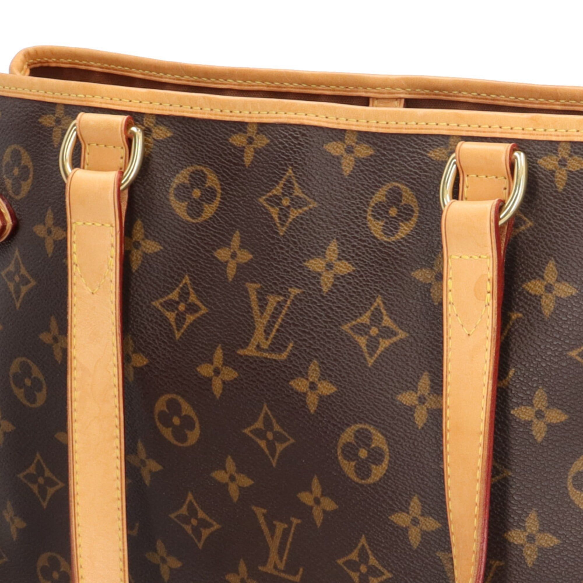 Louis Vuitton Pre-owned Louis Vuitton Batignolles Horizontal Monogram Tote Bag in Canvas (M51154) Brown. Women's. Size ONE SIZE - 13 Thumbnail