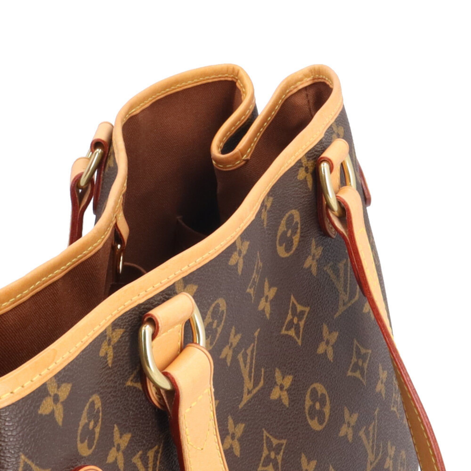 Louis Vuitton Pre-owned Louis Vuitton Batignolles Horizontal Monogram Tote Bag in Canvas (M51154) Brown. Women's. Size ONE SIZE - 12 Thumbnail