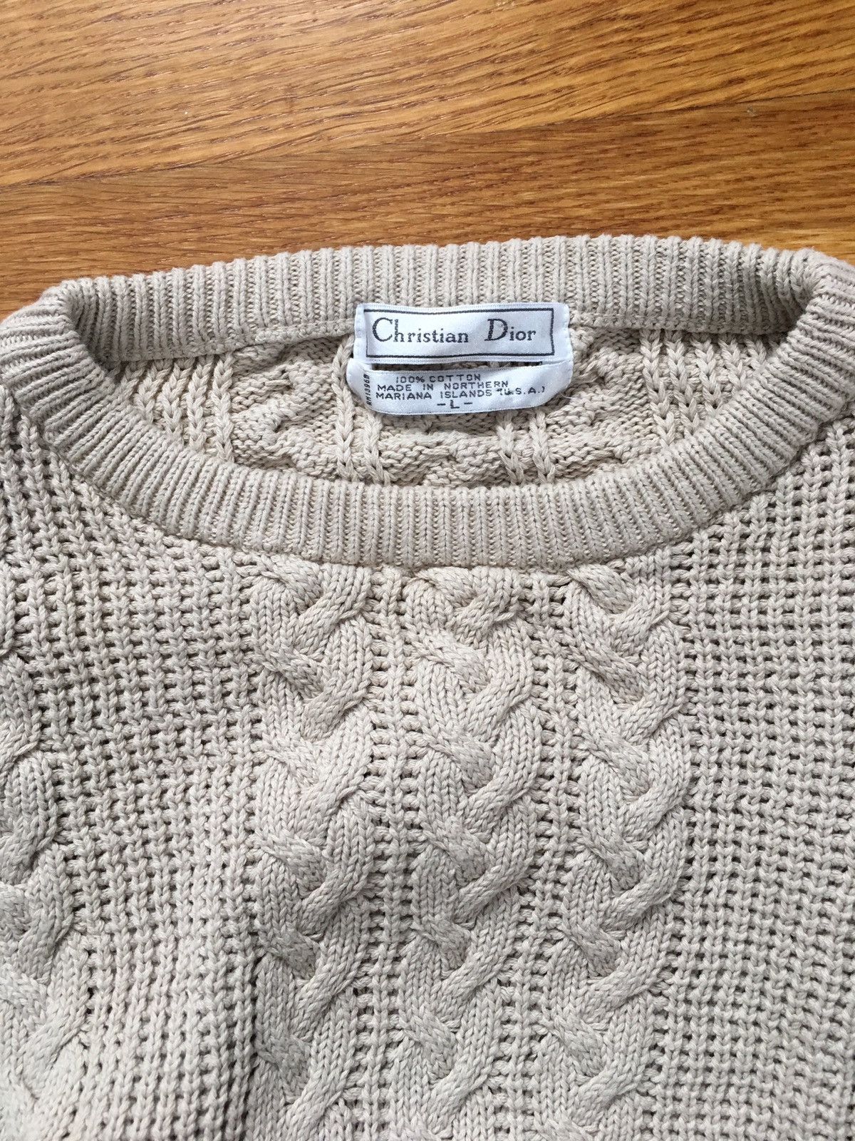 Dior Cable Knit Sweater Size US L / EU 52-54 / 3 - 1 Thumbnail