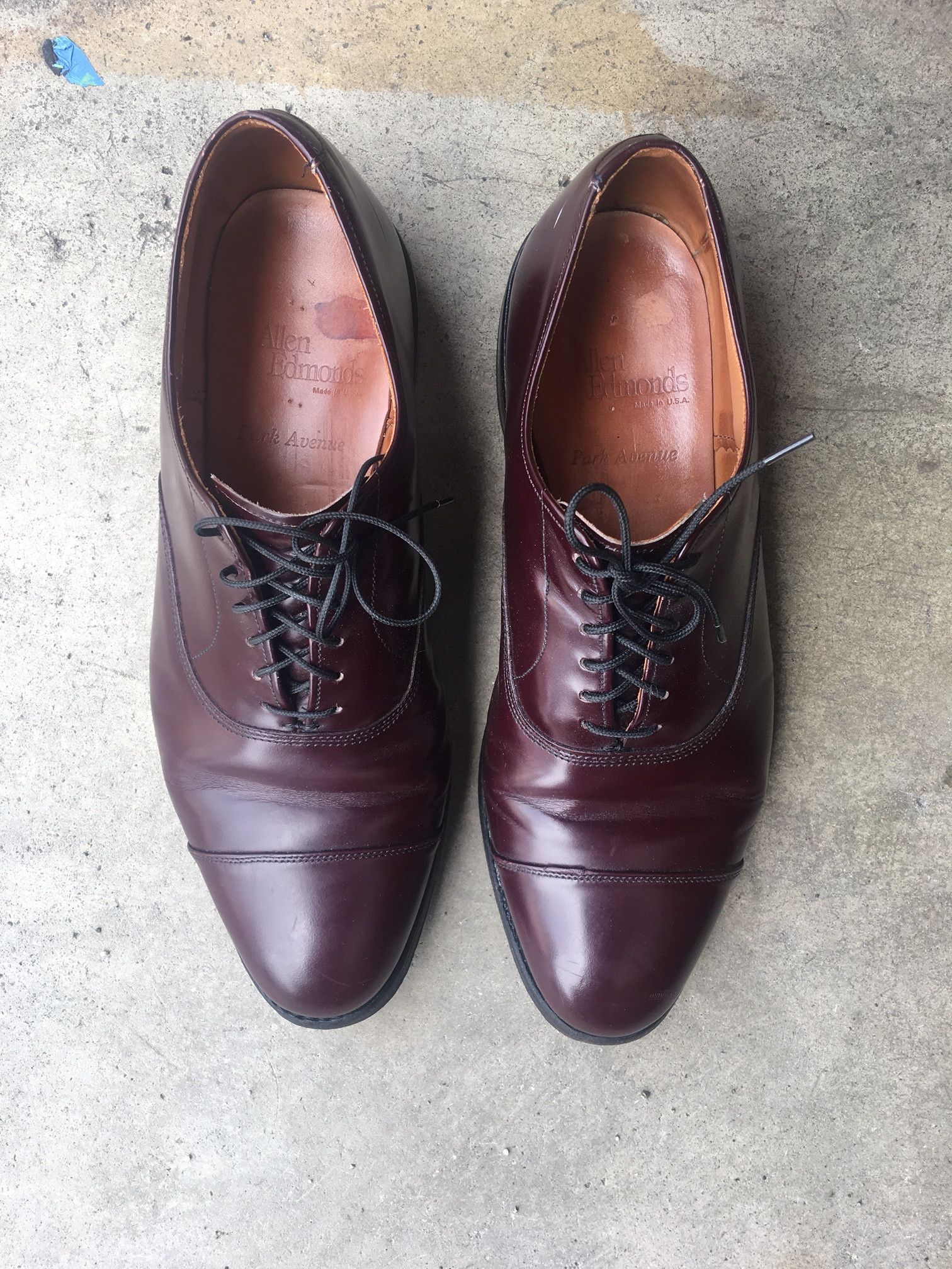 Allen Edmonds Used Allen Edmonds Park Avenues Oxblood 8.5E Goodyear
