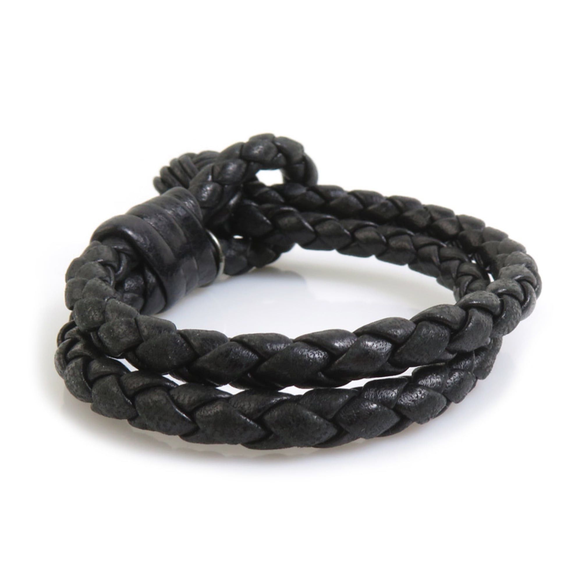 Bottega Veneta Bottega Veneta Bracelet in Black Leather, Unisex, r10916a Size ONE SIZE - 3 Thumbnail