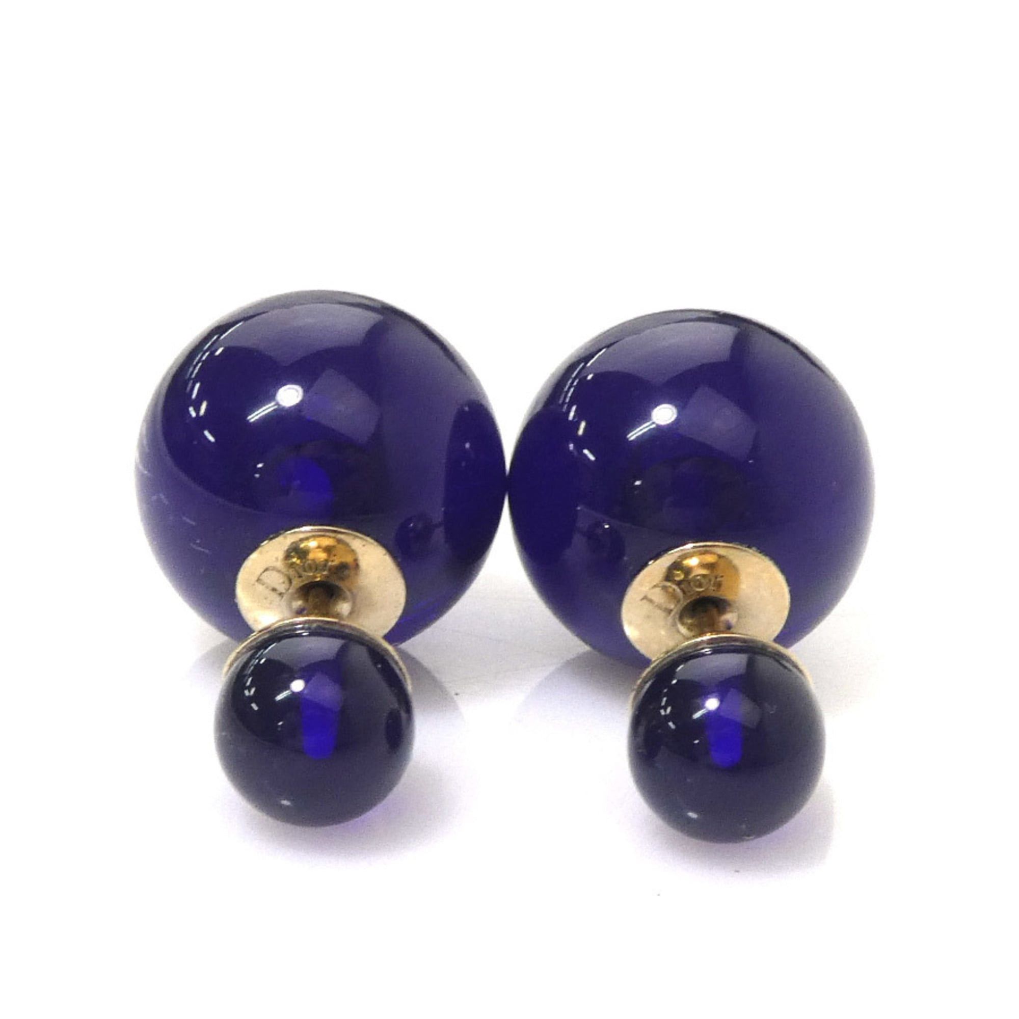 Dior Christian Dior Tribal Earrings, Resin/Metal, Blue, Women's, h31807a Size ONE SIZE - 3 Thumbnail
