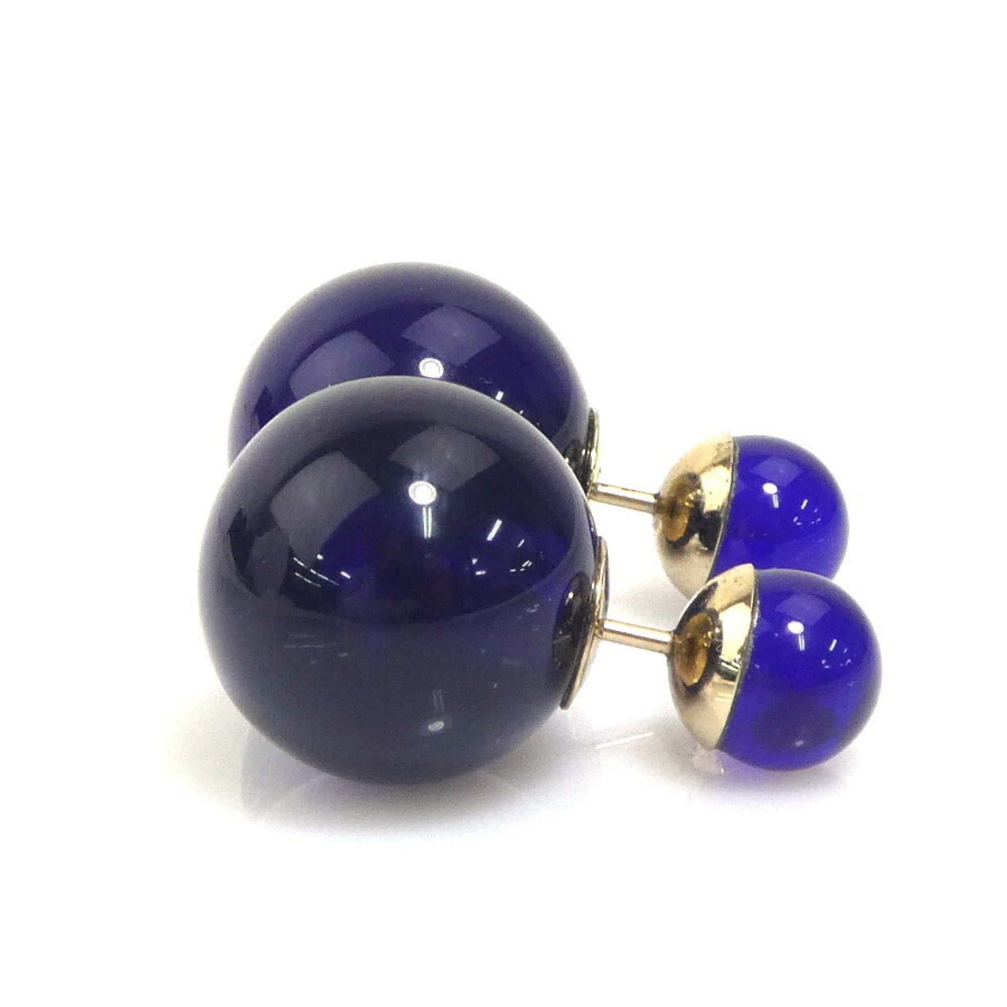 Dior Christian Dior Tribal Earrings, Resin/Metal, Blue, Women's, h31807a Size ONE SIZE - 2 Thumbnail