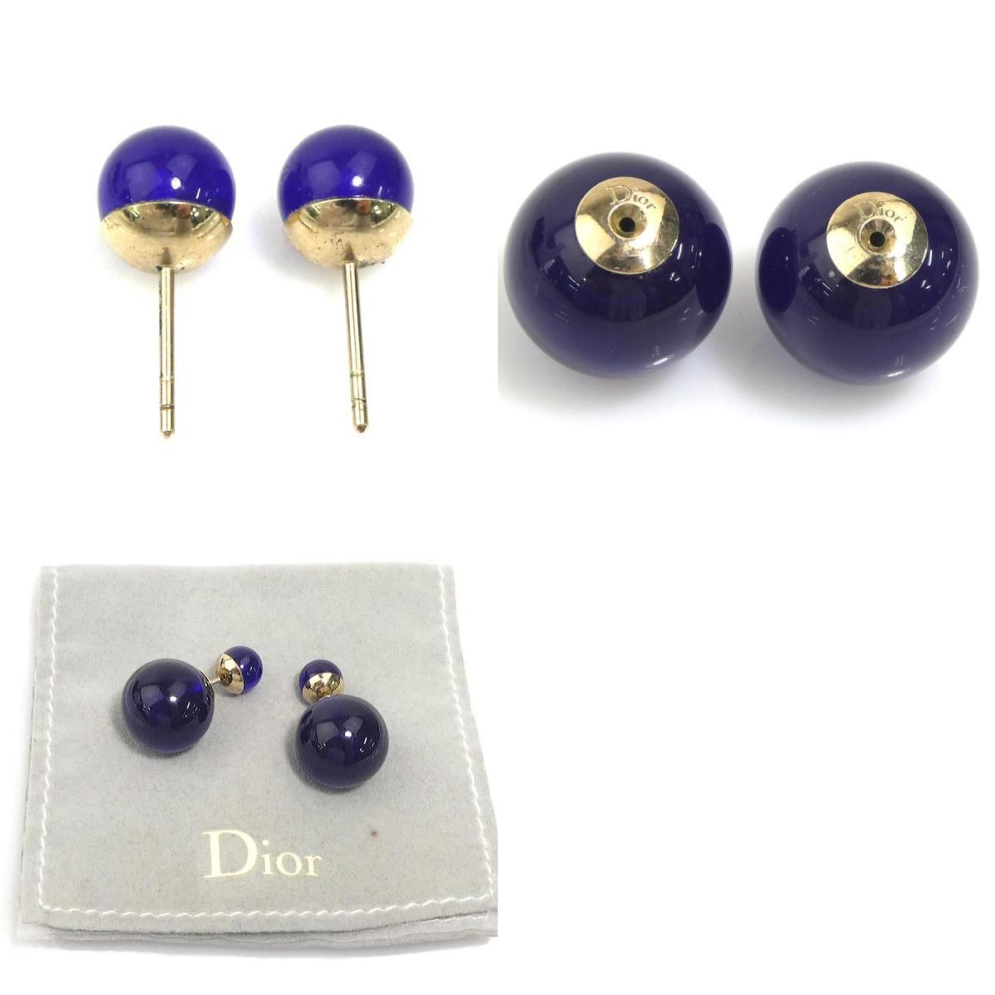 Dior Christian Dior Tribal Earrings, Resin/Metal, Blue, Women's, h31807a Size ONE SIZE - 5 Thumbnail