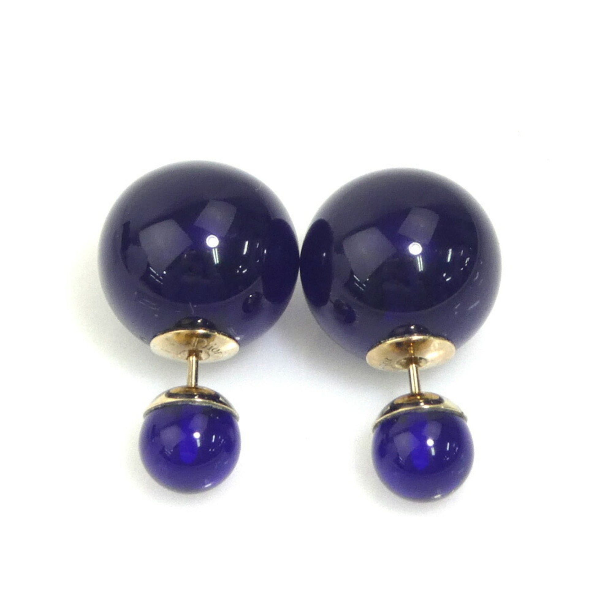 Dior Christian Dior Tribal Earrings, Resin/Metal, Blue, Women's, h31807a Size ONE SIZE - 4 Thumbnail
