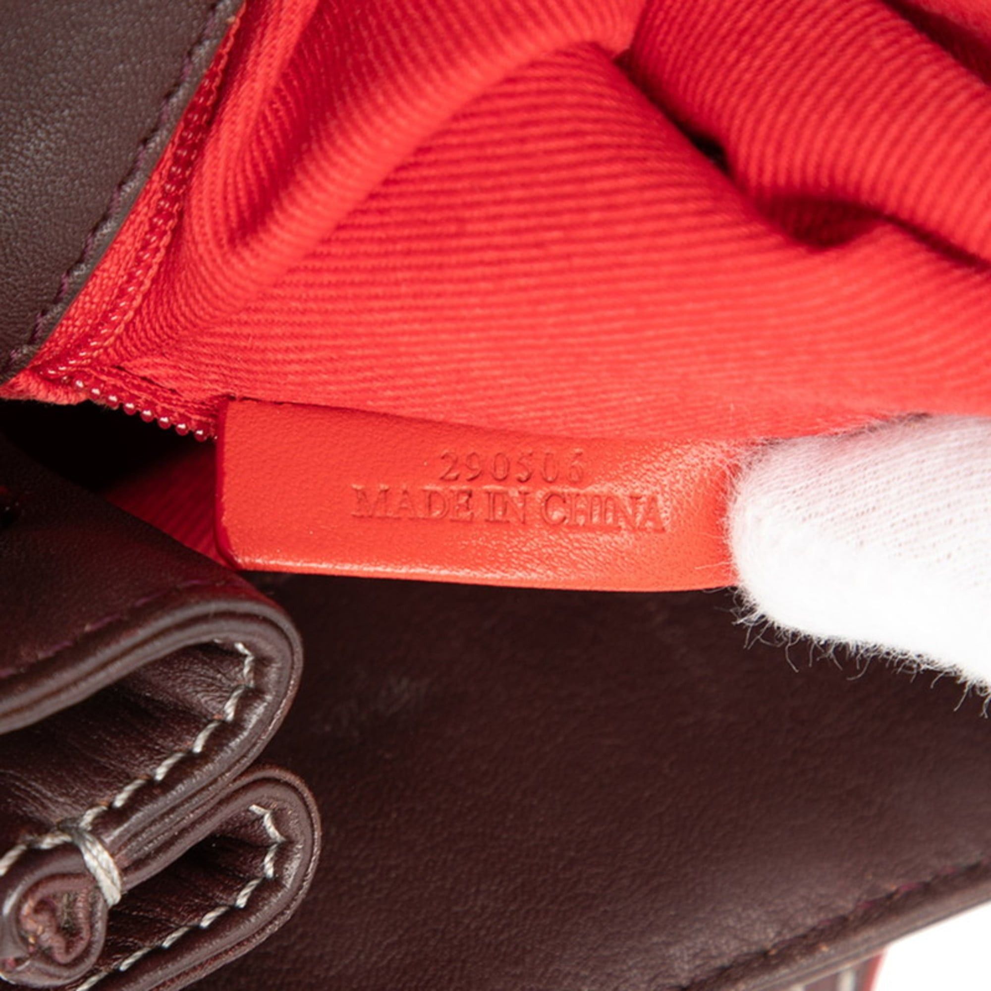 Loewe LOEWE Anagram Handbag in Wine Red, Bordeaux Leather and Suede for Women Size ONE SIZE - 6 Thumbnail