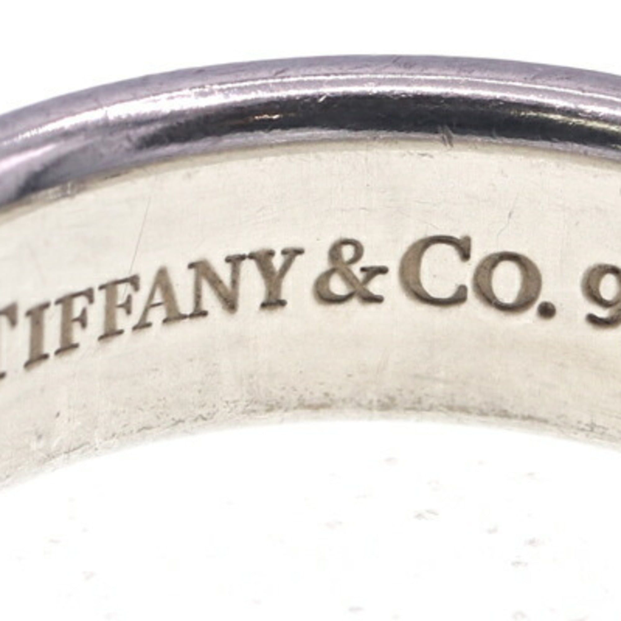 Tiffany & Co. Tiffany & Co. Women's Lock Keyhole Ring with 2 Diamonds, Sterling Silver 925, US Size 5.5-5 3/4, JP 11 Size ONE SIZE - 4 Thumbnail