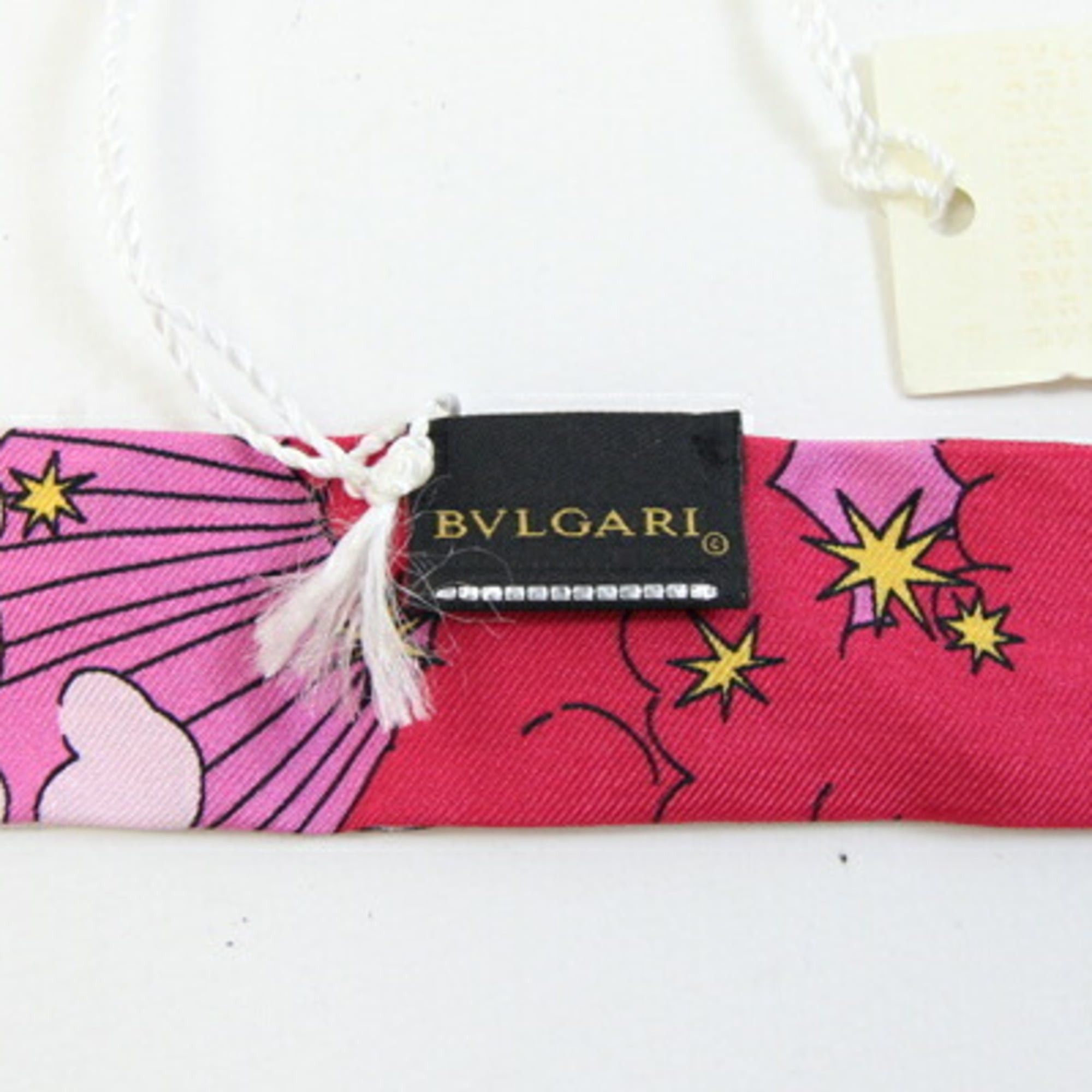 Bvlgari BVLGARI Scarf & Ring Set, Pink, 100% Silk, Ribbon Scarf, Bag Charm, 2-Piece Women's Size ONE SIZE - 3 Thumbnail