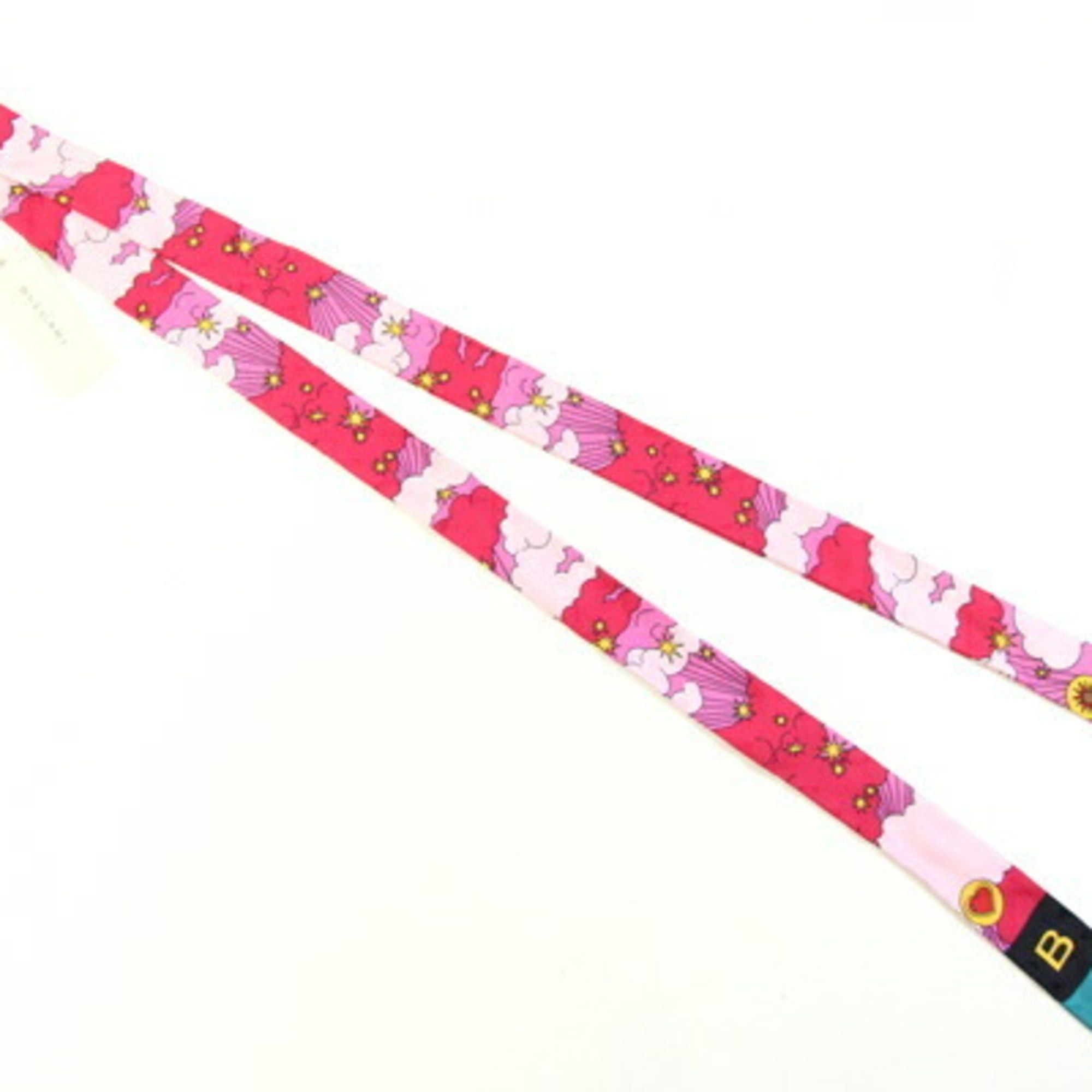 Bvlgari BVLGARI Scarf & Ring Set, Pink, 100% Silk, Ribbon Scarf, Bag Charm, 2-Piece Women's Size ONE SIZE - 2 Thumbnail