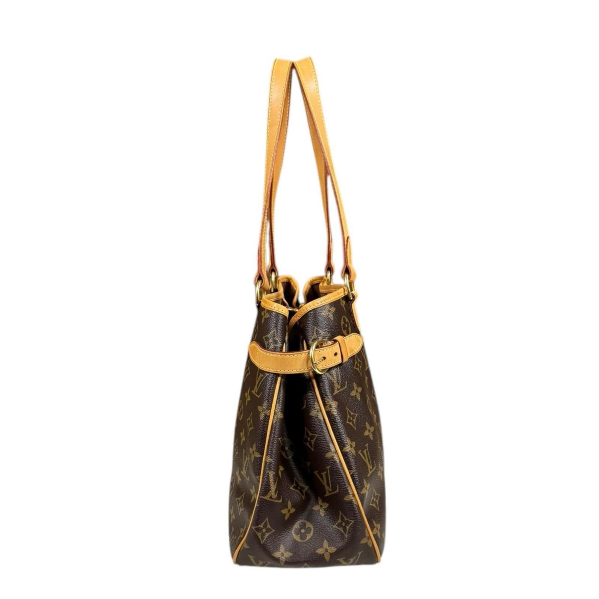 Louis Vuitton Pre-owned Louis Vuitton Batignolles Horizontal Monogram Shoulder Bag in Canvas M51154, Brown, Women's Size ONE SIZE - 4 Thumbnail
