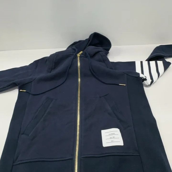 Thom Browne Thom Browne Classic Striped Hoodie for Men Size US M / EU 48-50 / 2 - 12 Thumbnail