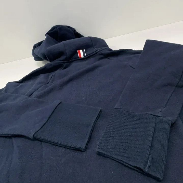 Thom Browne Thom Browne Classic Striped Hoodie for Men Size US M / EU 48-50 / 2 - 16 Thumbnail
