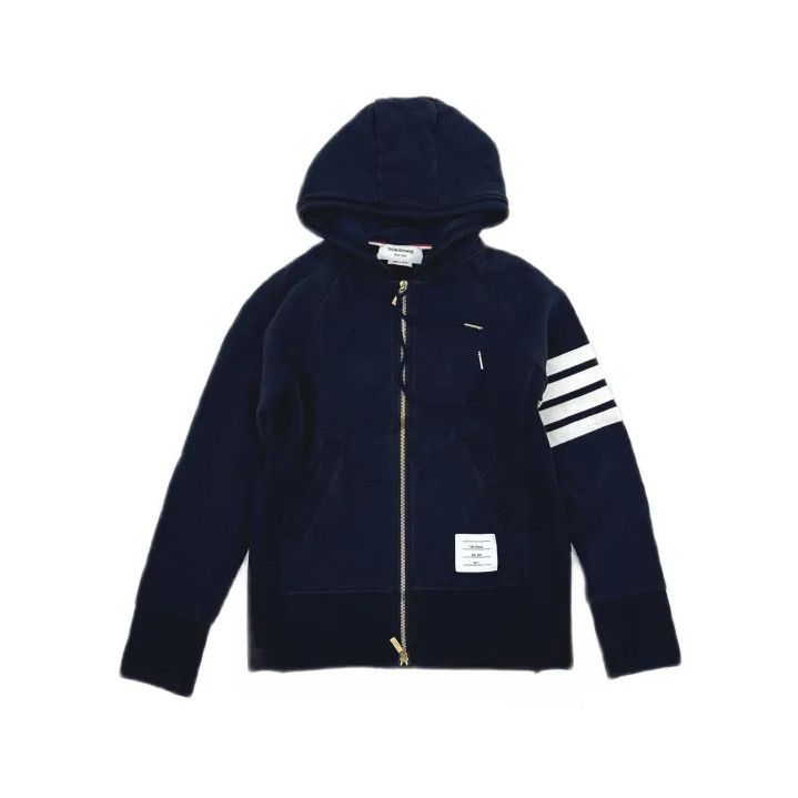 Thom Browne Thom Browne Classic Striped Hoodie for Men Size US M / EU 48-50 / 2 - 2 Thumbnail