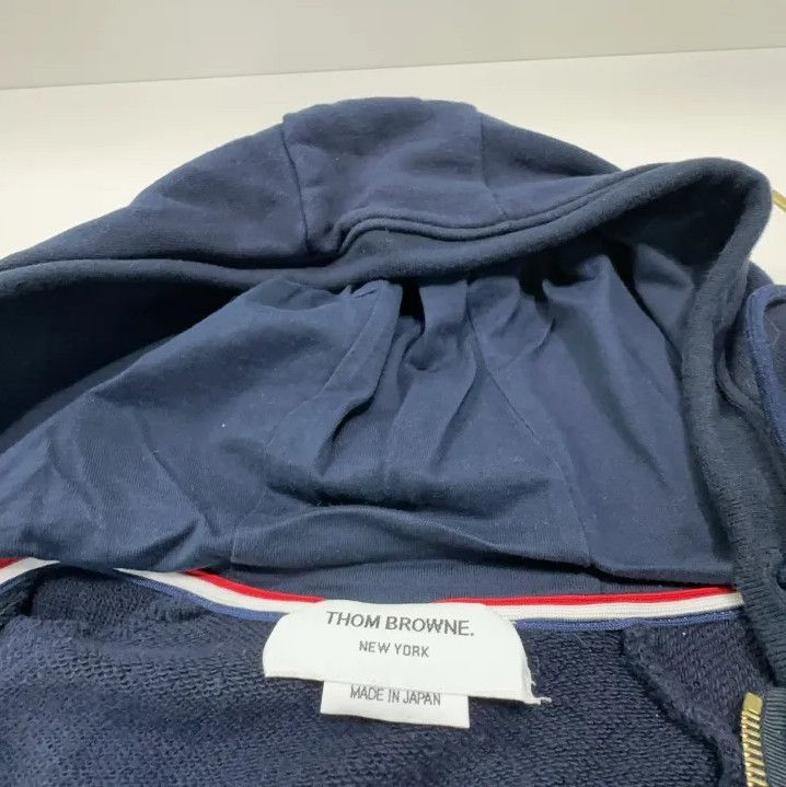 Thom Browne Thom Browne Classic Striped Hoodie for Men Size US M / EU 48-50 / 2 - 4 Thumbnail