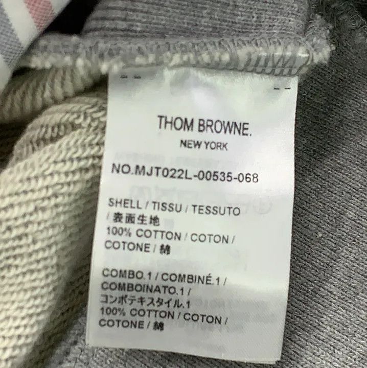 Thom Browne Thom Browne Classic Grey Zip Hoodie with Stripes Size US M / EU 48-50 / 2 - 4 Thumbnail