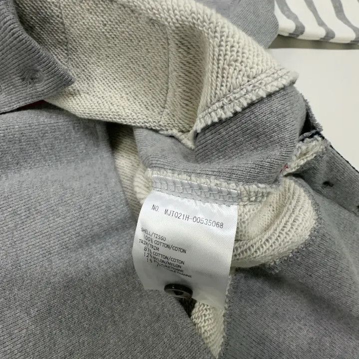 Thom Browne Thom Browne Classic Grey Stripe Sweatshirt Size US M / EU 48-50 / 2 - 4 Thumbnail