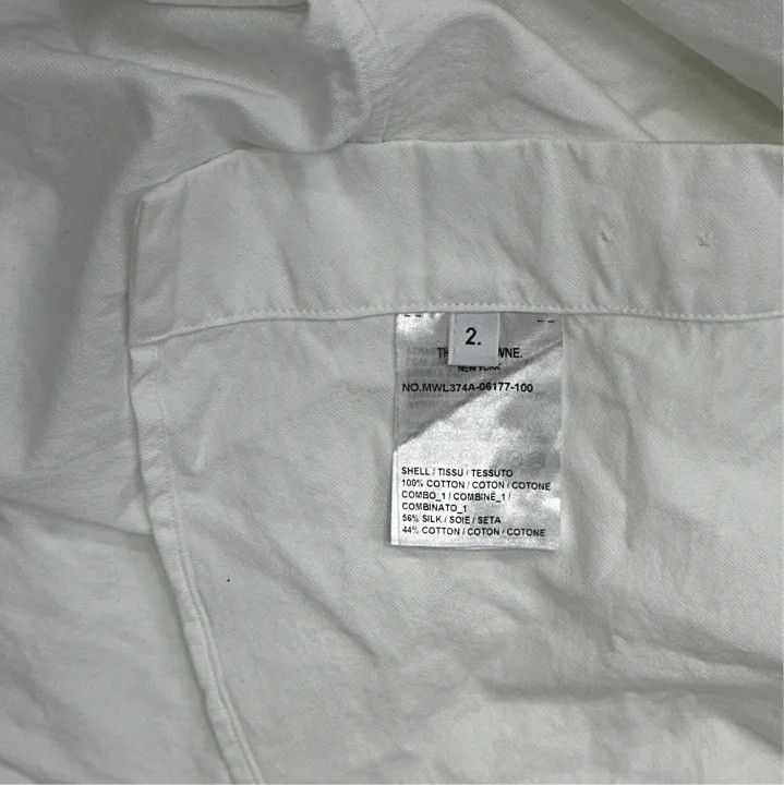 Thom Browne Thom Browne White Long Sleeve Oxford Shirt Size US S / EU 44-46 / 1 - 3 Thumbnail