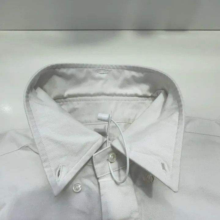 Thom Browne Thom Browne White Striped Long Sleeve Shirt Size US M / EU 48-50 / 2 - 9 Thumbnail