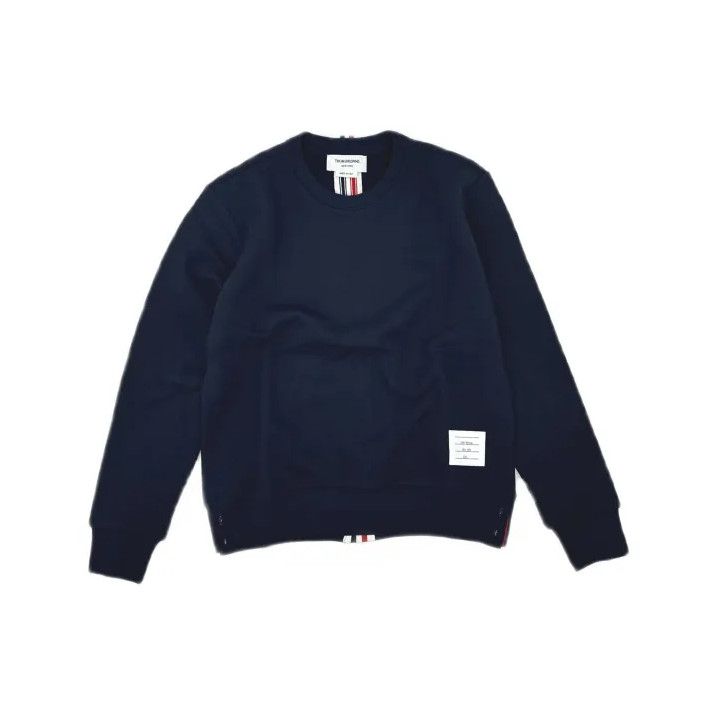 Thom Browne Thom Browne Navy Crew Neck Sweatshirt for Men Size US S / EU 44-46 / 1 - 2 Thumbnail
