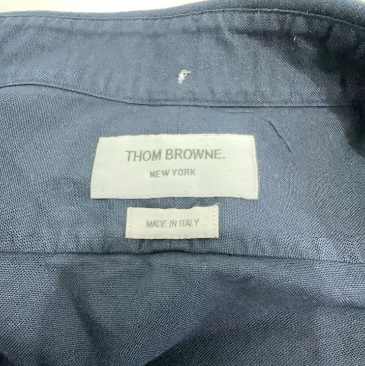 Thom Browne Thom Browne Blue Long Sleeve Button-Up Shirt Size US M / EU 48-50 / 2 - 4 Thumbnail