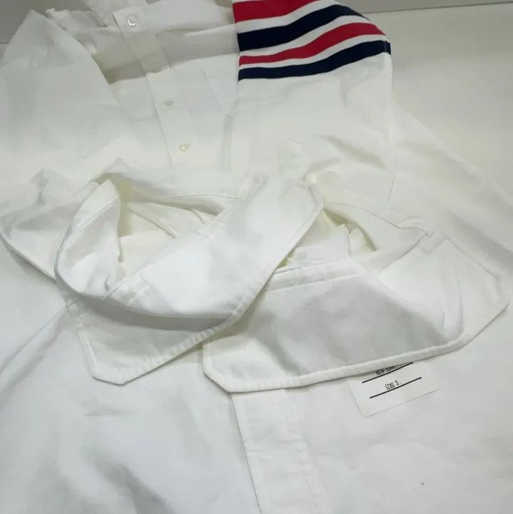 Thom Browne Thom Browne Classic 4 Stripe Oxford Shirt Size US M / EU 48-50 / 2 - 9 Thumbnail
