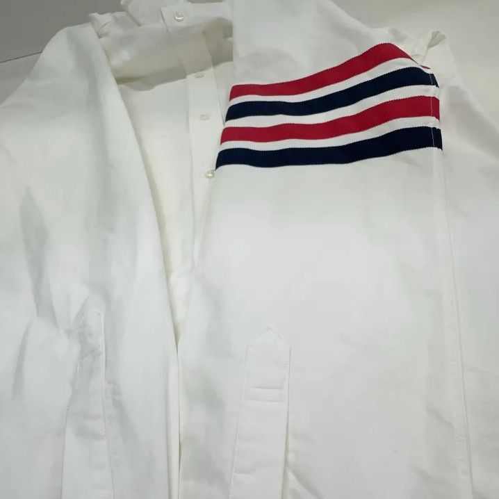 Thom Browne Thom Browne Classic 4 Stripe Oxford Shirt Size US M / EU 48-50 / 2 - 10 Thumbnail