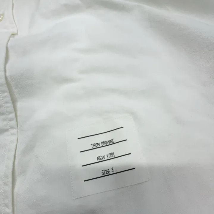 Thom Browne Thom Browne Classic 4 Stripe Oxford Shirt Size US M / EU 48-50 / 2 - 7 Thumbnail