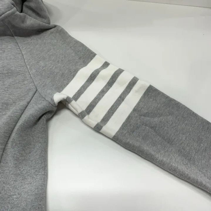 Thom Browne Thom Browne Gray IVY Boy Zip Hoodie Size US XS / EU 42 / 0 - 12 Thumbnail