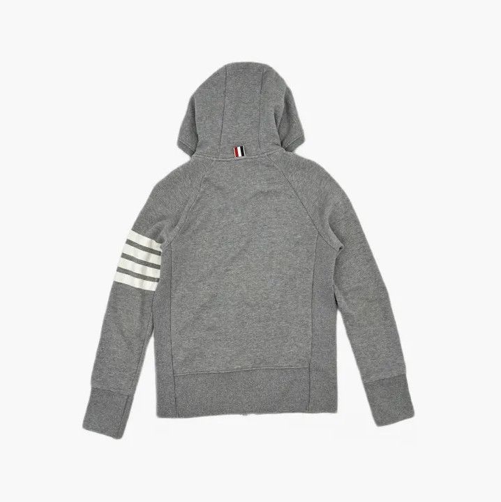 Thom Browne Thom Browne Gray IVY Boy Zip Hoodie Size US XS / EU 42 / 0 - 3 Thumbnail