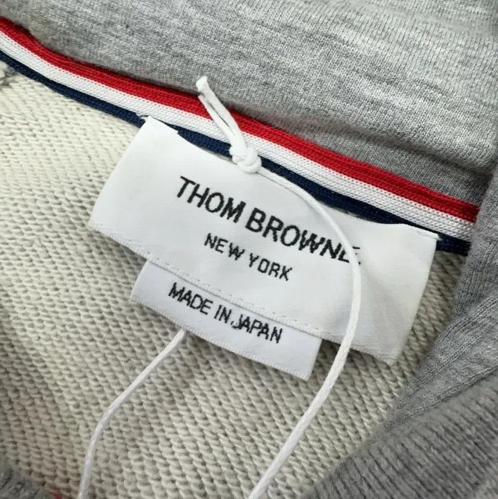 Thom Browne Thom Browne Gray IVY Boy Zip Hoodie Size US XS / EU 42 / 0 - 6 Thumbnail