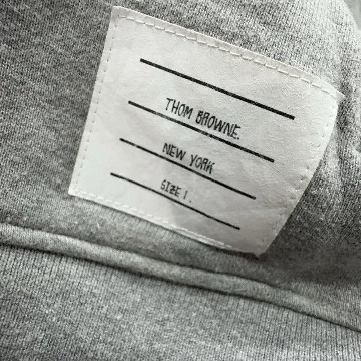 Thom Browne Thom Browne Gray IVY Boy Zip Hoodie Size US XS / EU 42 / 0 - 5 Thumbnail