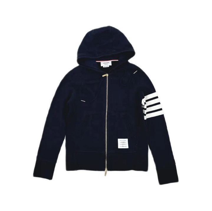 Thom Browne Thom Browne Classic Striped Zip Hoodie Size US M / EU 48-50 / 2 - 2 Thumbnail