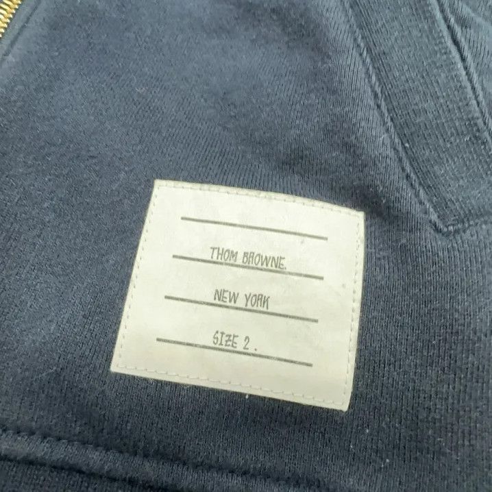 Thom Browne Thom Browne Classic Striped Zip Hoodie Size US M / EU 48-50 / 2 - 5 Thumbnail
