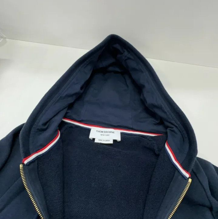 Thom Browne Thom Browne Classic Striped Zip Hoodie Size US M / EU 48-50 / 2 - 7 Thumbnail
