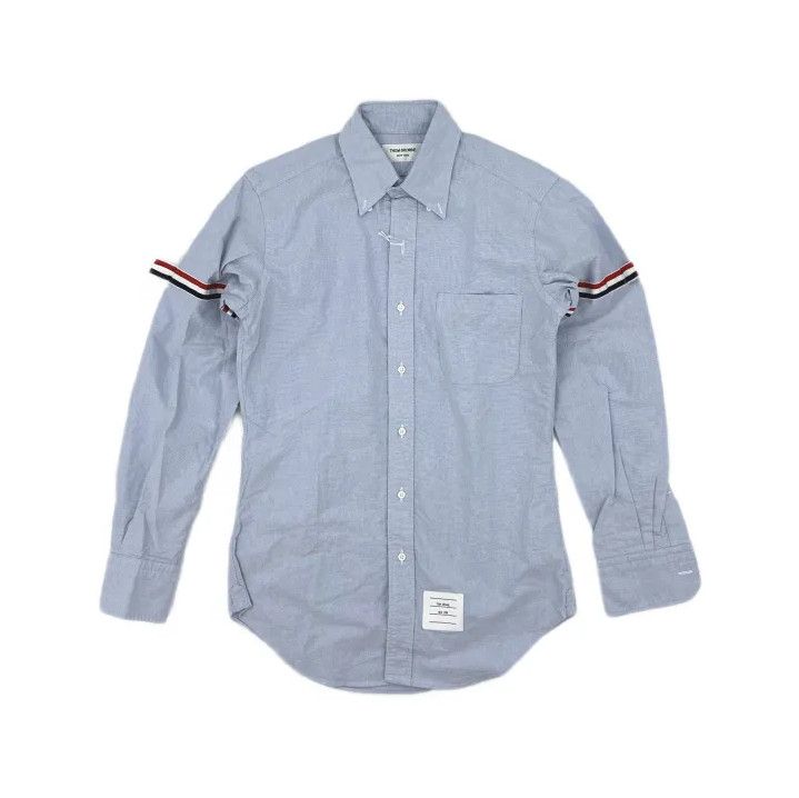 Thom Browne Thom Browne Classic Oxford Long Sleeve Shirt Size US M / EU 48-50 / 2 - 2 Thumbnail