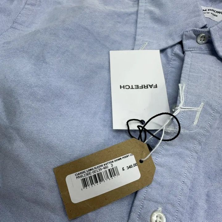 Thom Browne Thom Browne Classic Oxford Long Sleeve Shirt Size US M / EU 48-50 / 2 - 5 Thumbnail