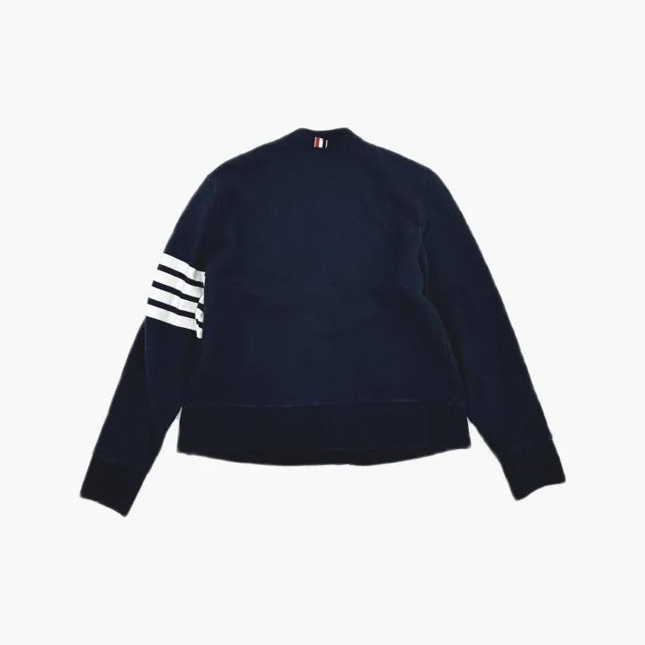 Thom Browne Thom Browne Classic V-Neck Cotton Sweater Size US S / EU 44-46 / 1 - 3 Thumbnail