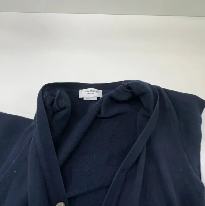 Thom Browne Thom Browne Classic V-Neck Cotton Sweater Size US S / EU 44-46 / 1 - 8 Thumbnail