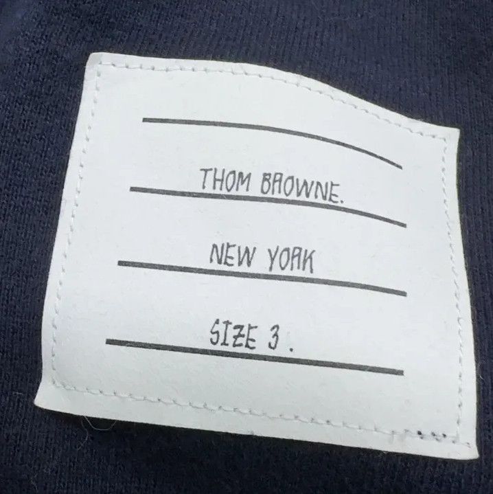 Thom Browne Thom Browne Classic Navy Blue Crewneck Sweatshirt Size US M / EU 48-50 / 2 - 5 Thumbnail