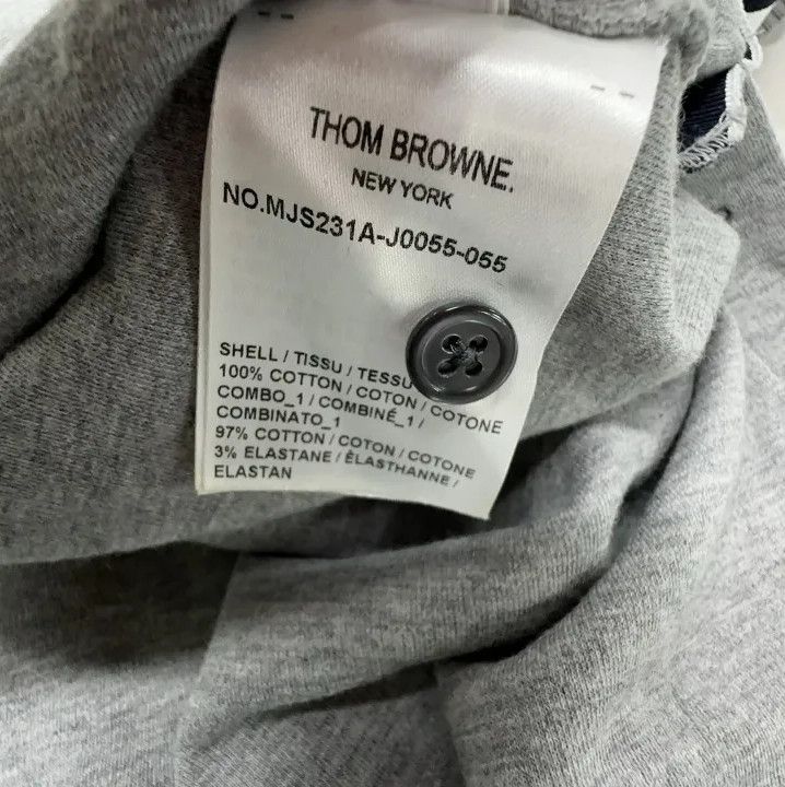 Thom Browne Thom Browne Gray Short Sleeve T-Shirt for Men Size US S / EU 44-46 / 1 - 6 Thumbnail