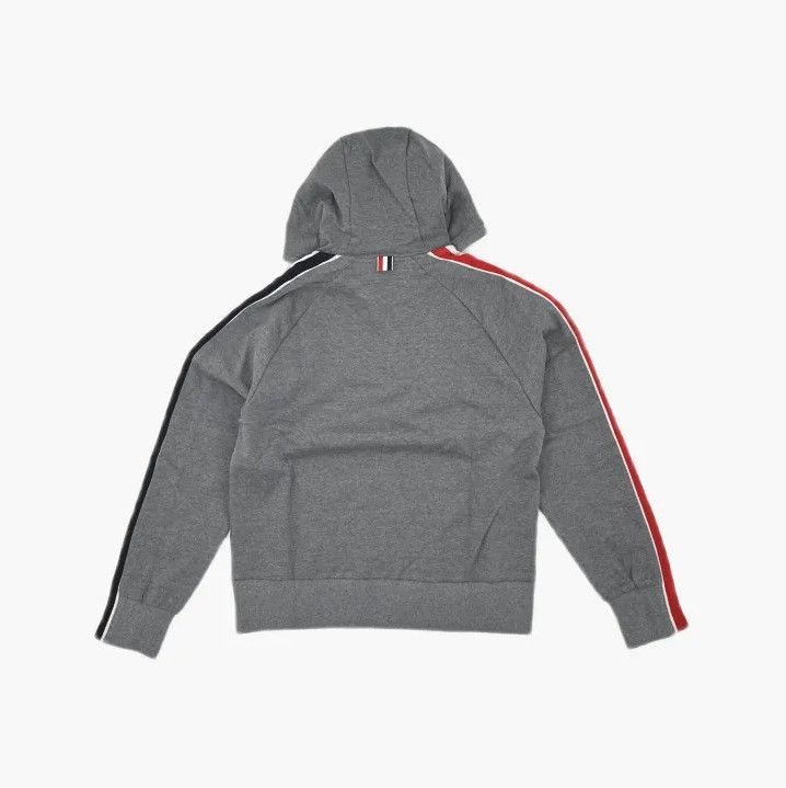 Thom Browne Thom Browne Grey Hoodie with Stripes Size US S / EU 44-46 / 1 - 3 Thumbnail