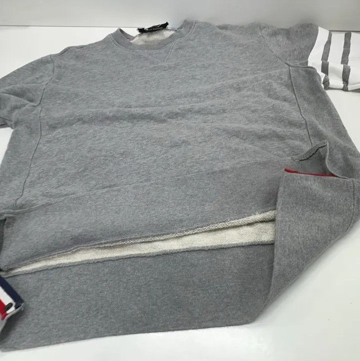 Thom Browne Thom Browne Classic Gray Crewneck Sweater Size US S / EU 44-46 / 1 - 8 Thumbnail