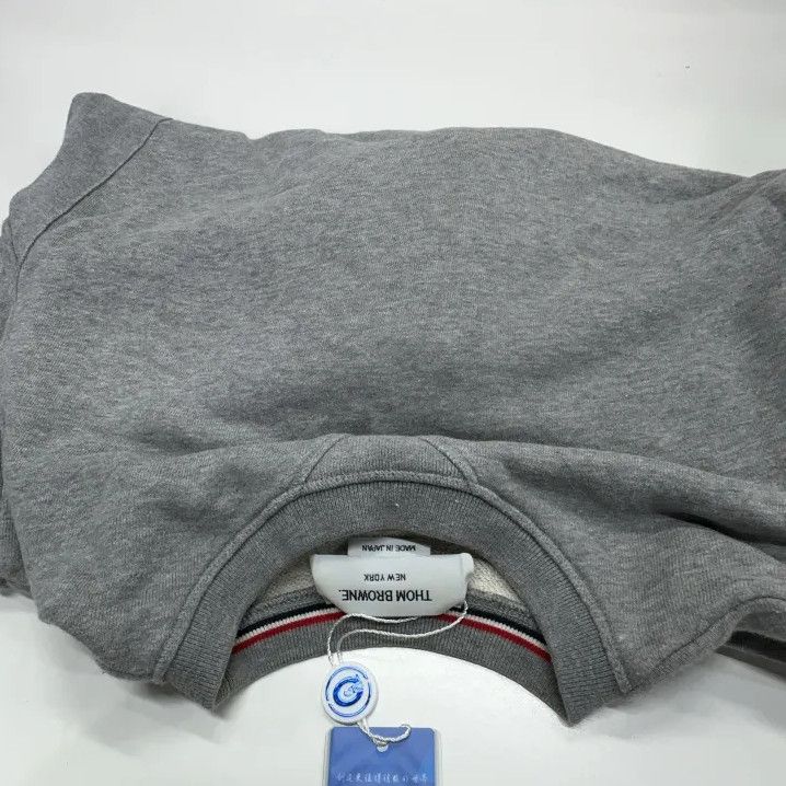 Thom Browne Thom Browne Classic Gray Crewneck Sweater Size US S / EU 44-46 / 1 - 12 Thumbnail