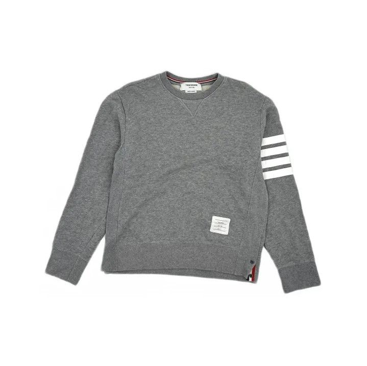Thom Browne Thom Browne Classic Gray Crewneck Sweater Size US S / EU 44-46 / 1 - 2 Thumbnail
