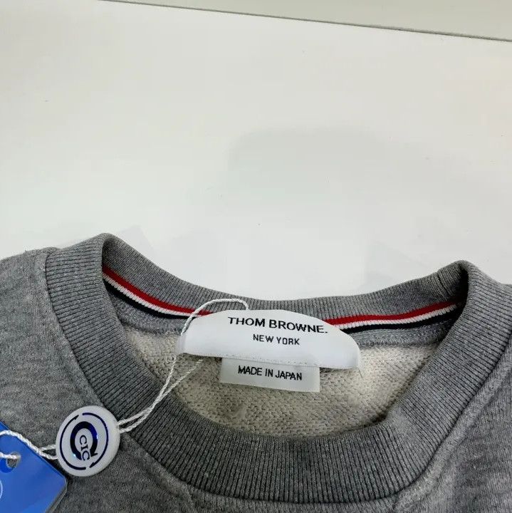 Thom Browne Thom Browne Classic Gray Crewneck Sweater Size US S / EU 44-46 / 1 - 5 Thumbnail