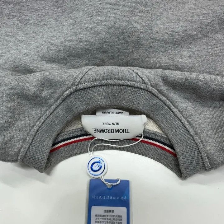 Thom Browne Thom Browne Classic Gray Crewneck Sweater Size US S / EU 44-46 / 1 - 11 Thumbnail